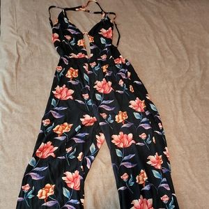 Blue Floral Jumpsuit